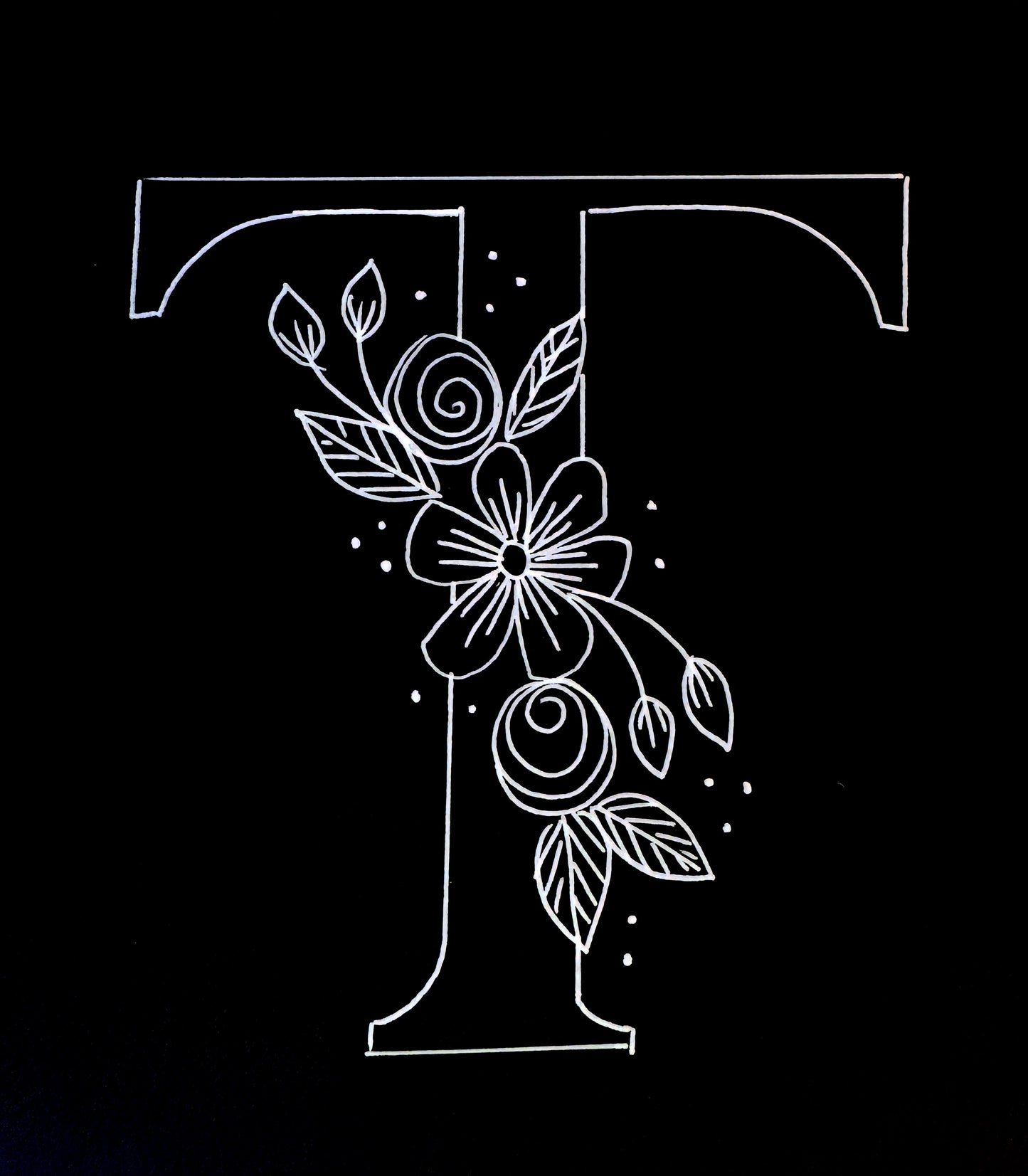 Monogram Embroidery Panel